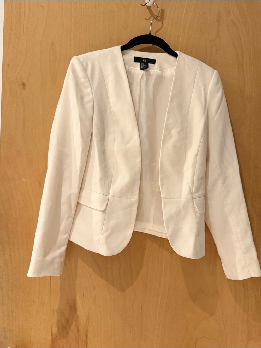 H&M Cream Open-Front Women's Blazer